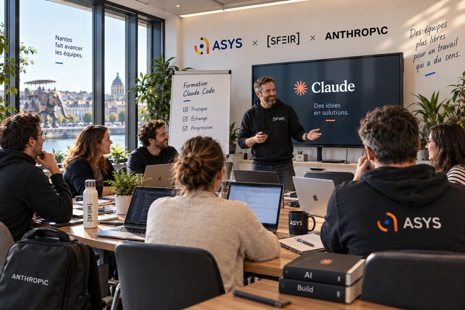 Comment Asys forme une équipe R&D de 50 collaborateurs à l'IA générative avec Claude et SFEIR
